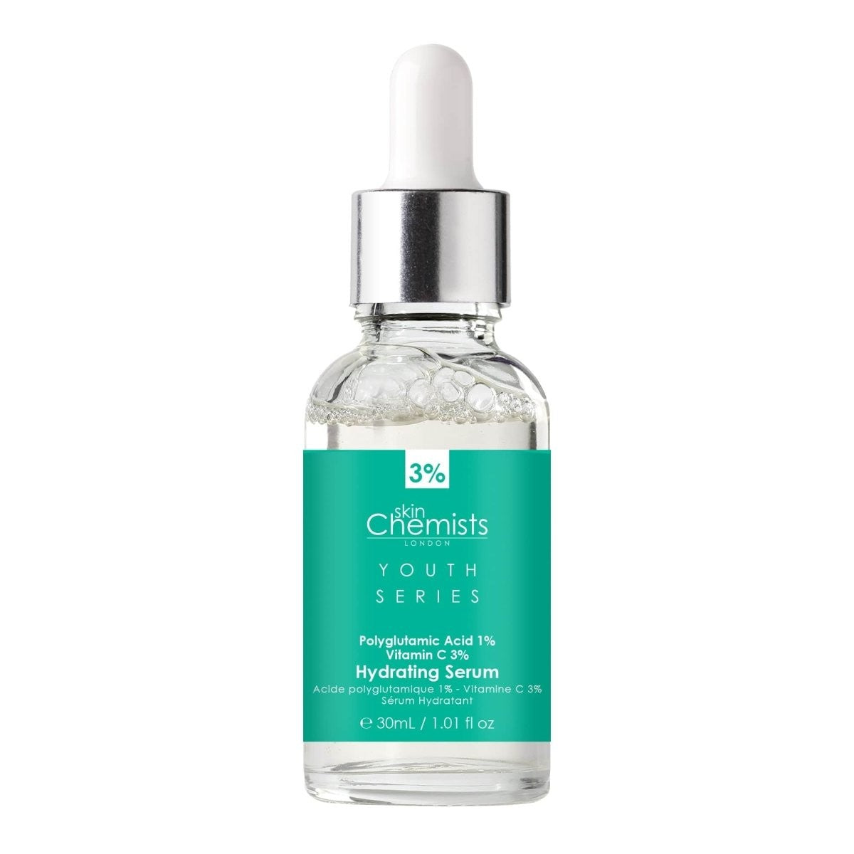 Hydrating Serum Polyglutamic Acid 1%, Vitamin C 3% 30ml-1