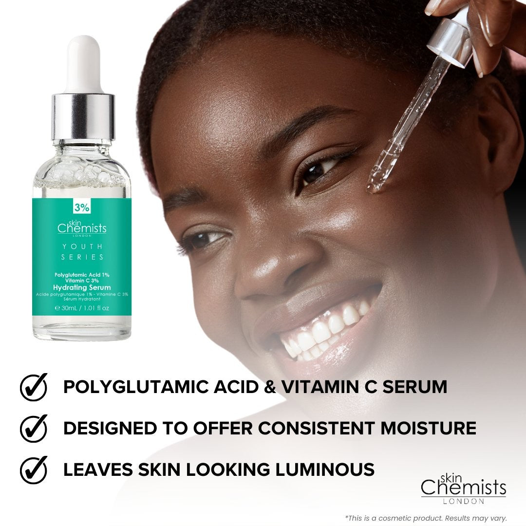 Hydrating Serum Polyglutamic Acid 1%, Vitamin C 3% 30ml-3