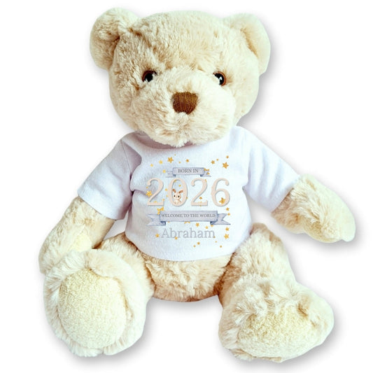 Personalised Luxury Teddy | Welcome to the World 2026 T-Shirt-0