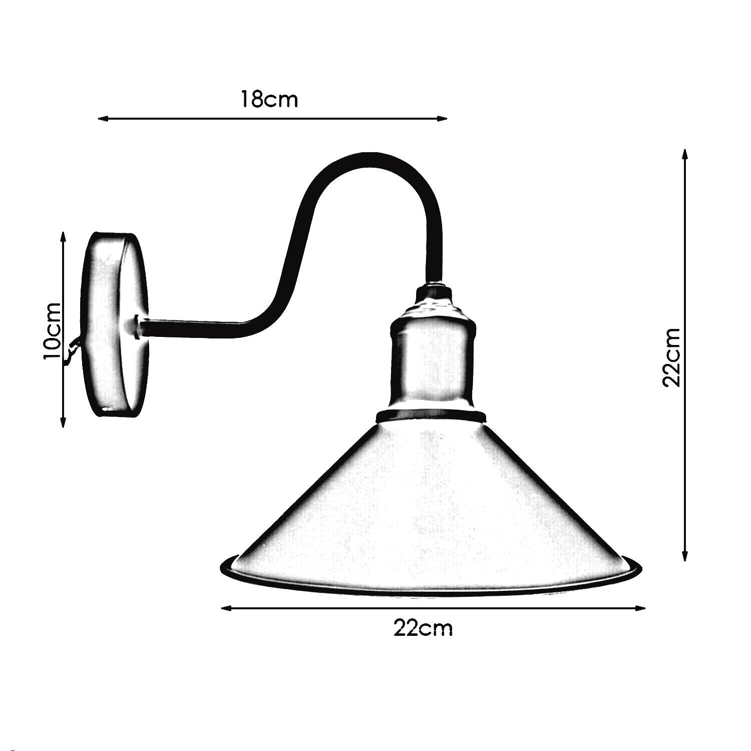 Modern Retro Industrial Grey Color Wall Mounted Lights Rustic Sconce Lamps Fixture~2481-1