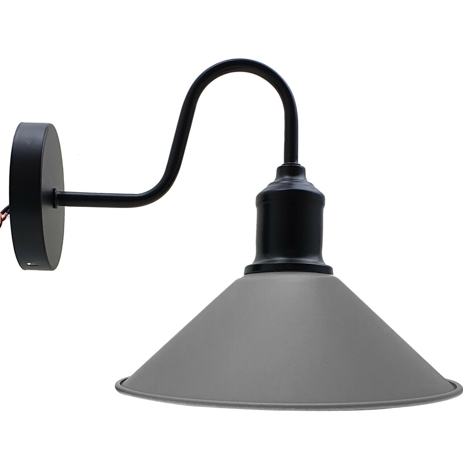 Modern Retro Industrial Grey Color Wall Mounted Lights Rustic Sconce Lamps Fixture~2481-2