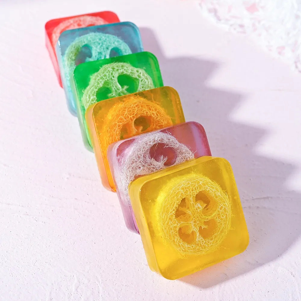 100g Ginger Loofah Soap Glycerine Herbal Nature Ingredients Bleaching Feature Face Wash Body Use