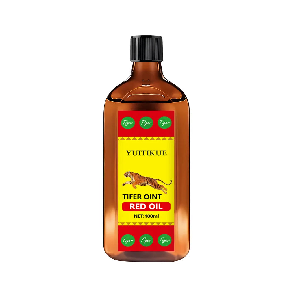 YUITIKUE Tifer Oint Red Oil 100ml - Tiger Formula for Muscle & Joint Massage, Sport & Daily Use, for All