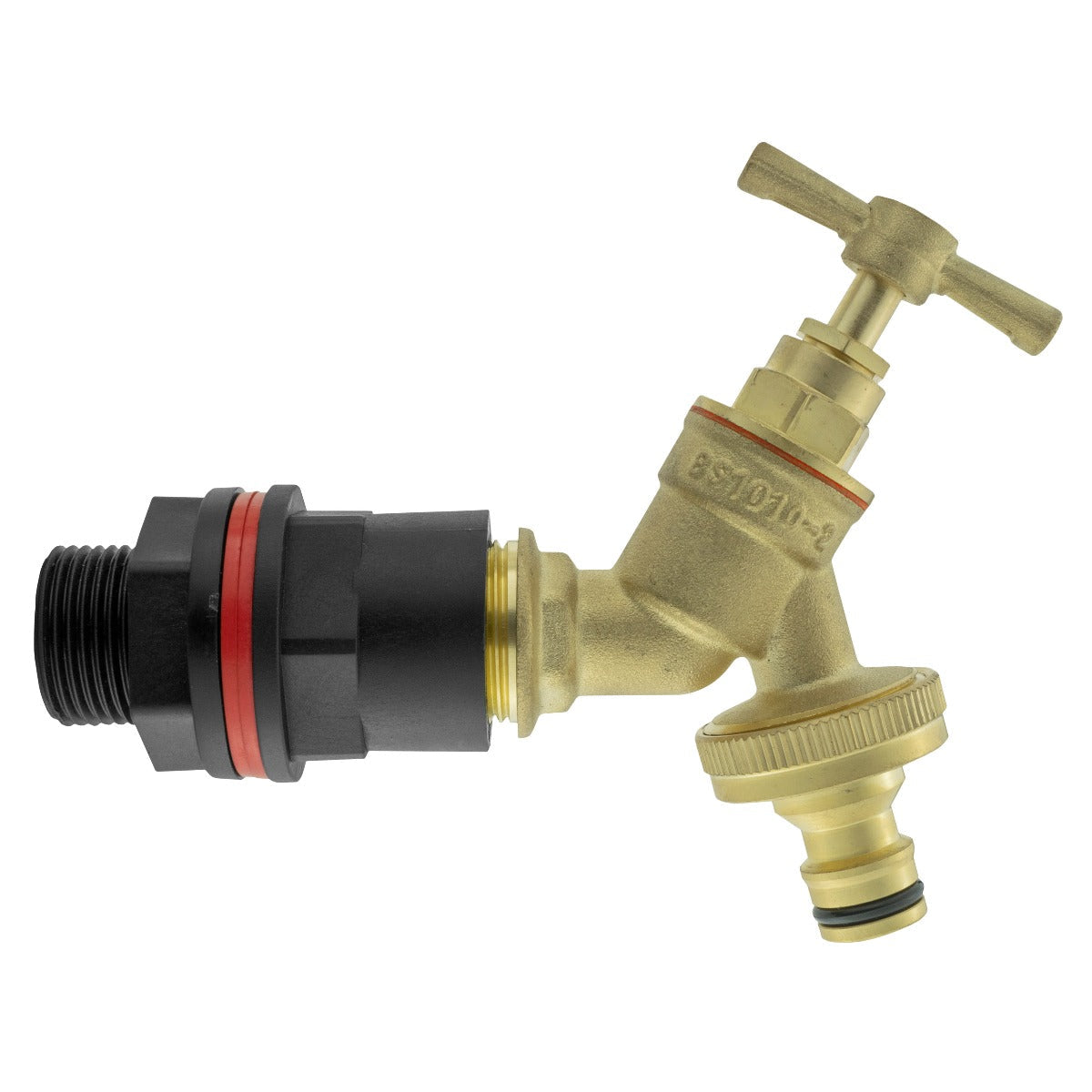 Water Butts Kit 1/2" with Brass Tap & Snap On-0